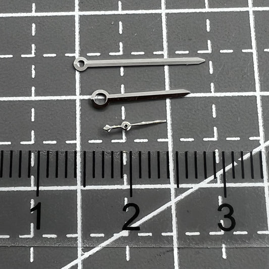 2 Sets 10X14X4.5mm Polierte Lange Pfeilzeiger Silber Für Seagull ST17