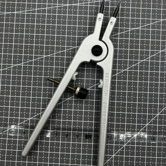 Swiss Bergeon 6618 precision spring bar plier for watch strap repairs and adjustments.