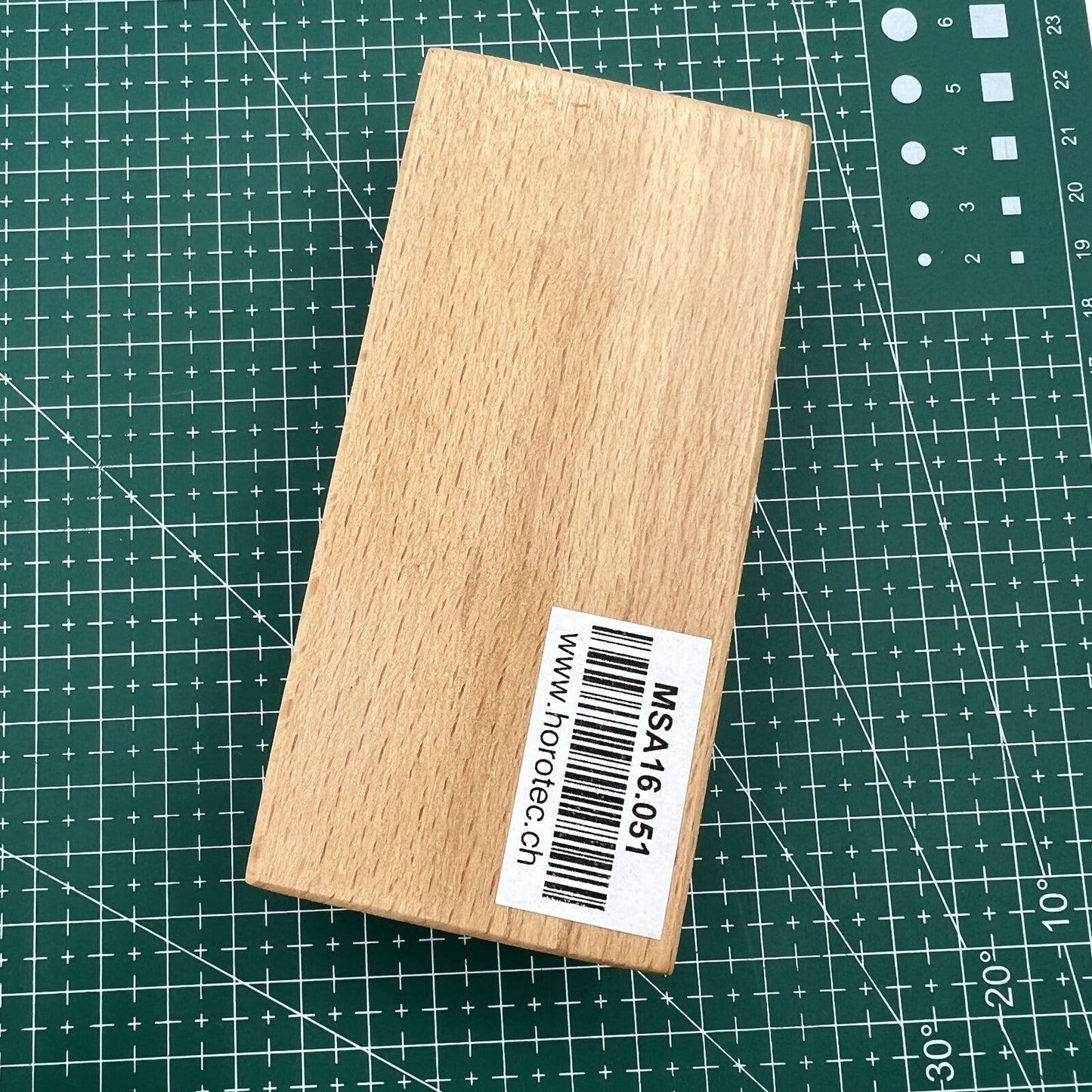 Pierre Arkansas rectangulaire Horotec MSA16.051, fabriquée en Suisse, dans un coffret en bois