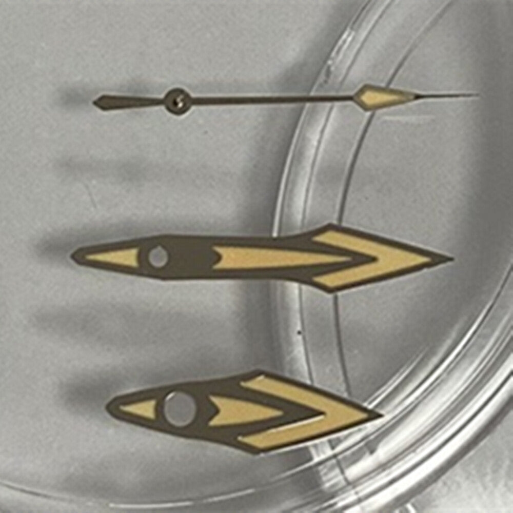 Silver-trimmed 14.5mm orange watch hands for NH35 NH36 movement, vivid and precise accessory