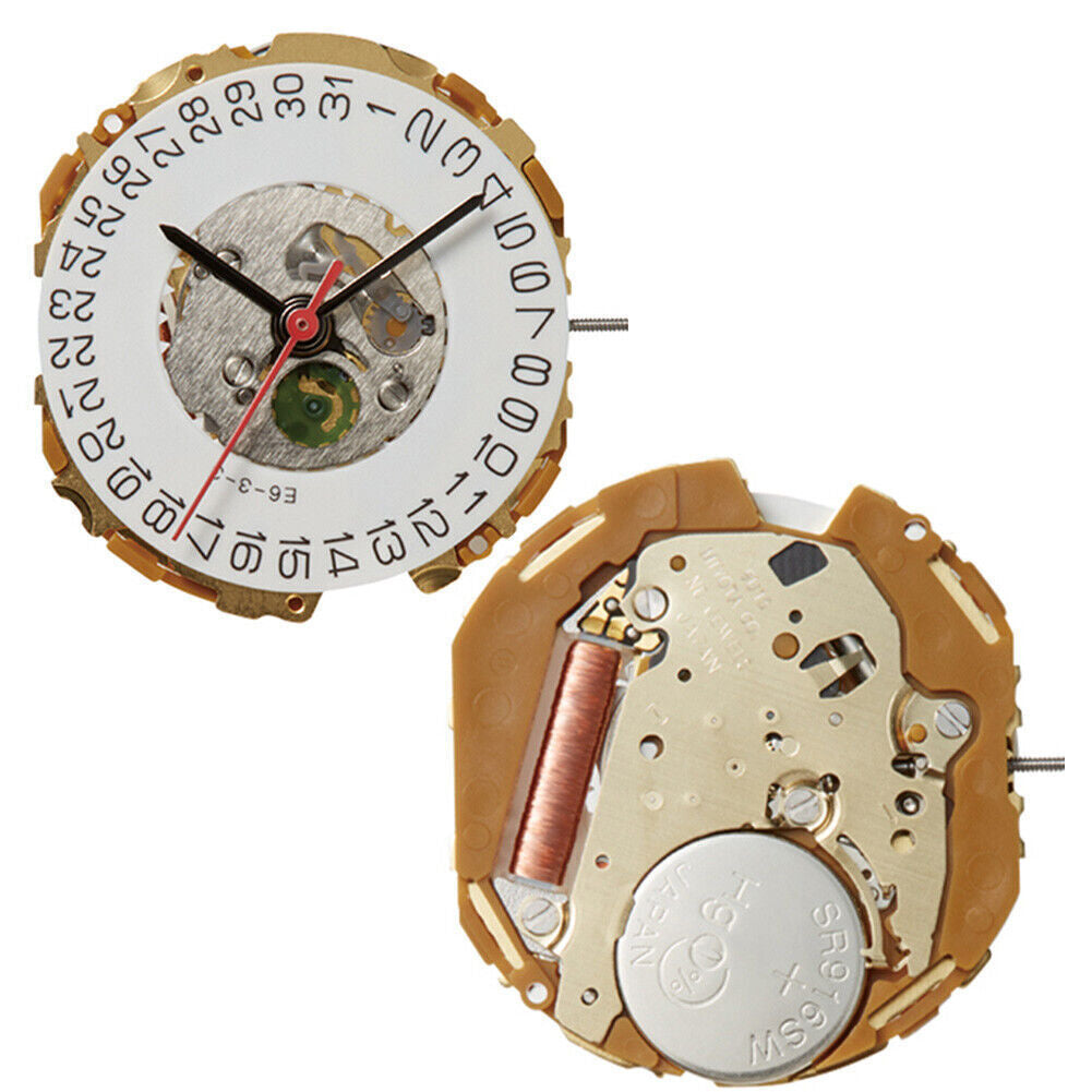 Miyota 9U13 Japan Quartz Movement Date At 3/6
