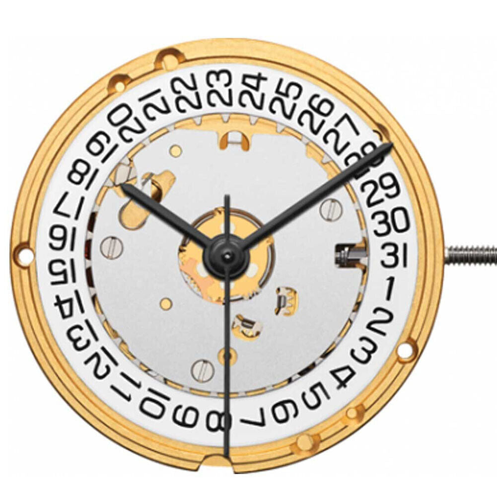 ETA E61.111 Watch Quartz Movement 3 Hands Date At 3/6