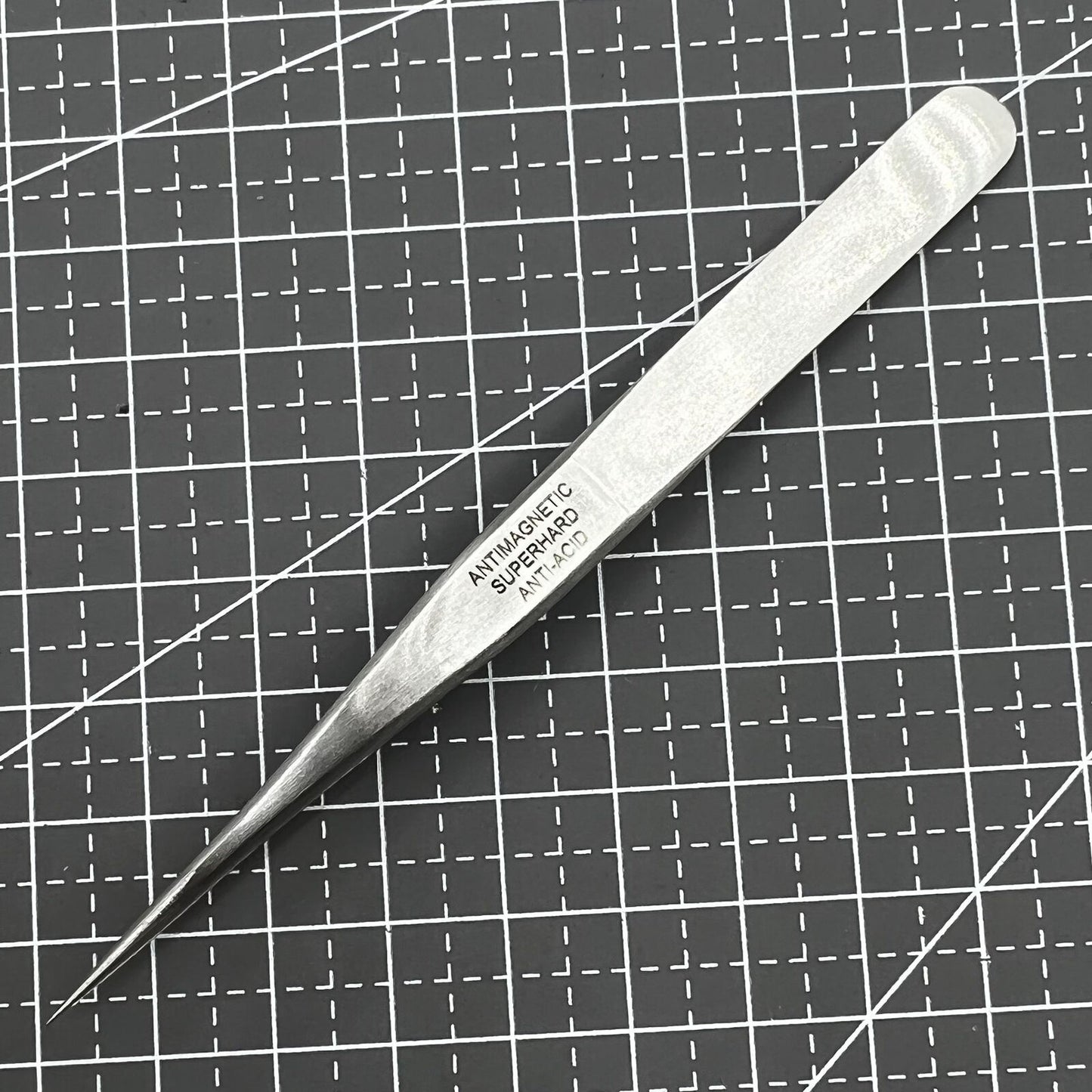 Pince à épiler ST10 antimagnétique, ultra-dure, antiacide, en acier inoxydable, antimagnétique