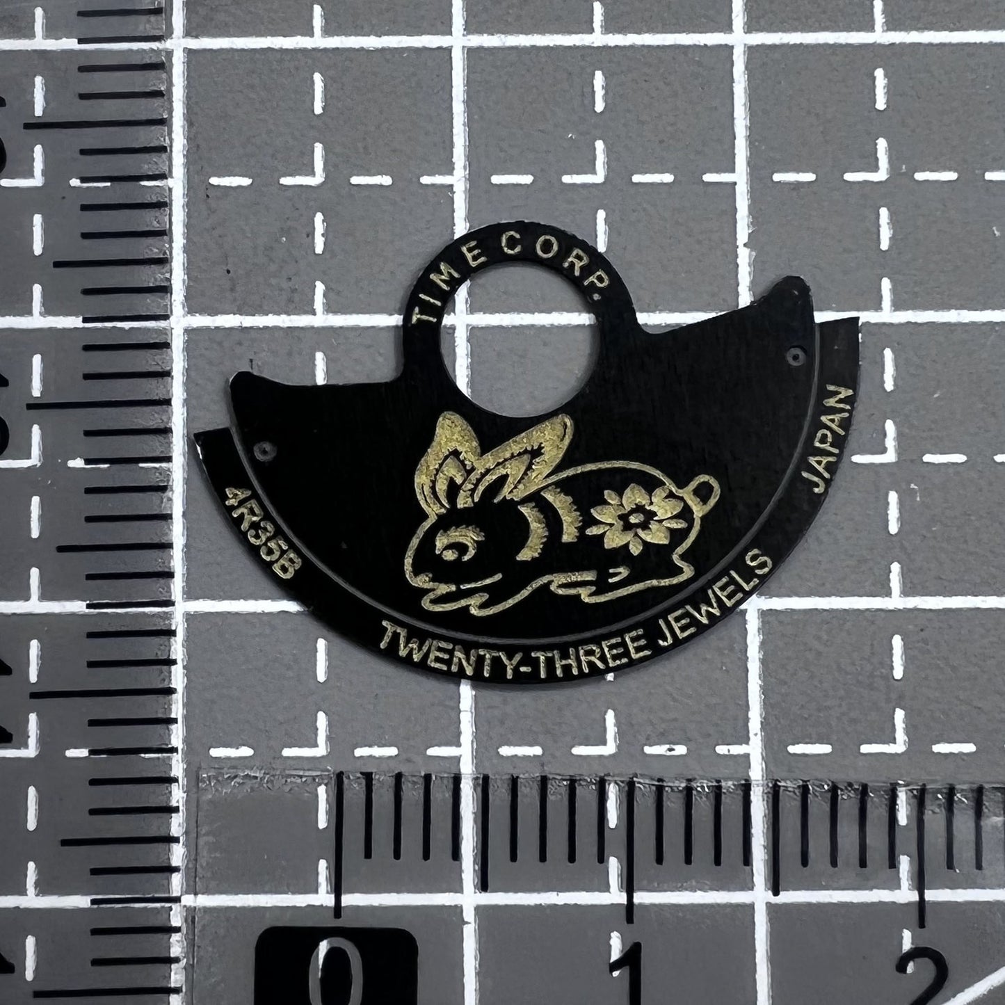 Rabbit~China Zodiac Rotor Oscillating Weight Overlay for NH35 NH36 4R35
