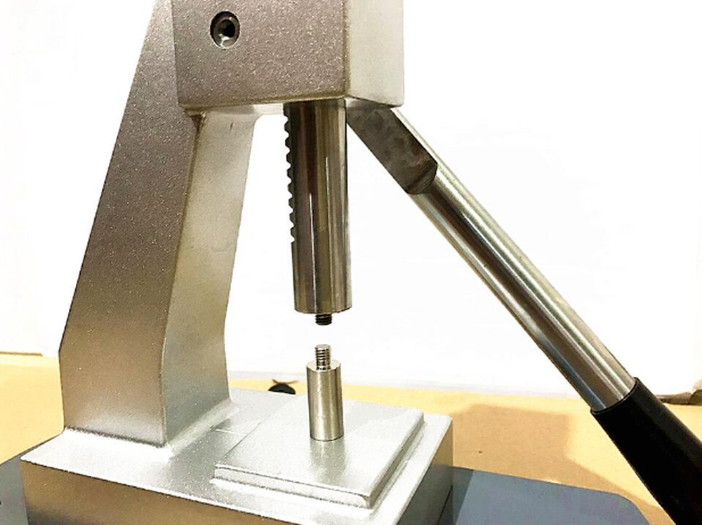 Replacement 6173 watch back case press tool with mineral glass crystal presser for precise watch repairs.
