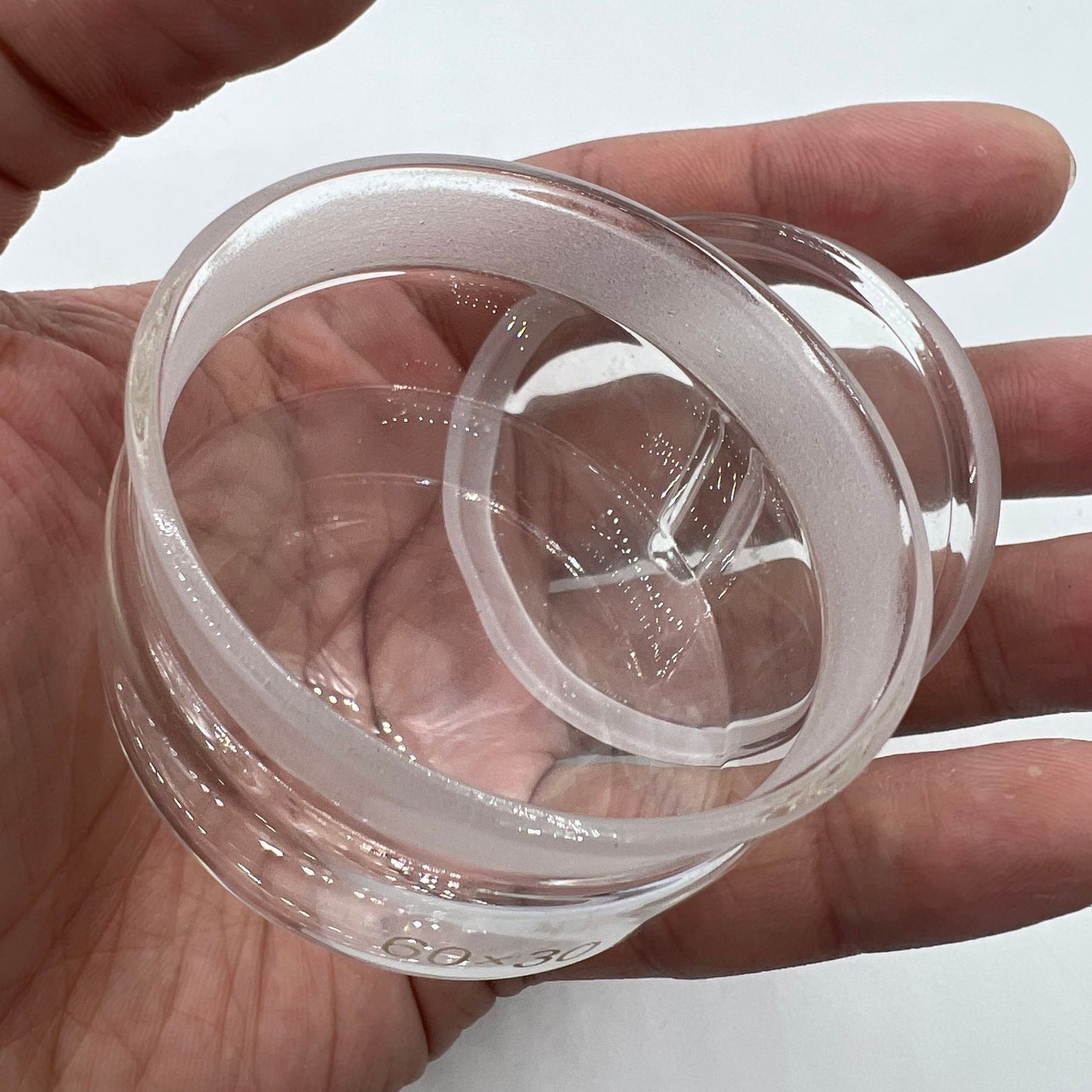 Tasse d'huile à essence sans poussière pour le lavage des boîtes de Petri en verre