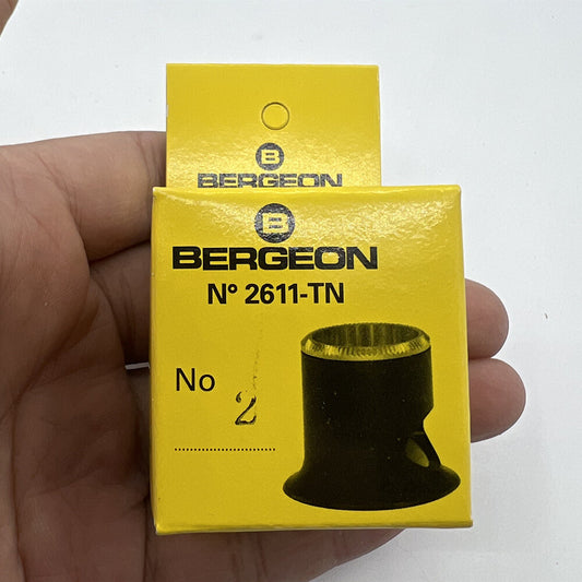 Bergeon 2611-TN-2 5x magnification loupe with opening, ideal for detailed watch accessory inspection