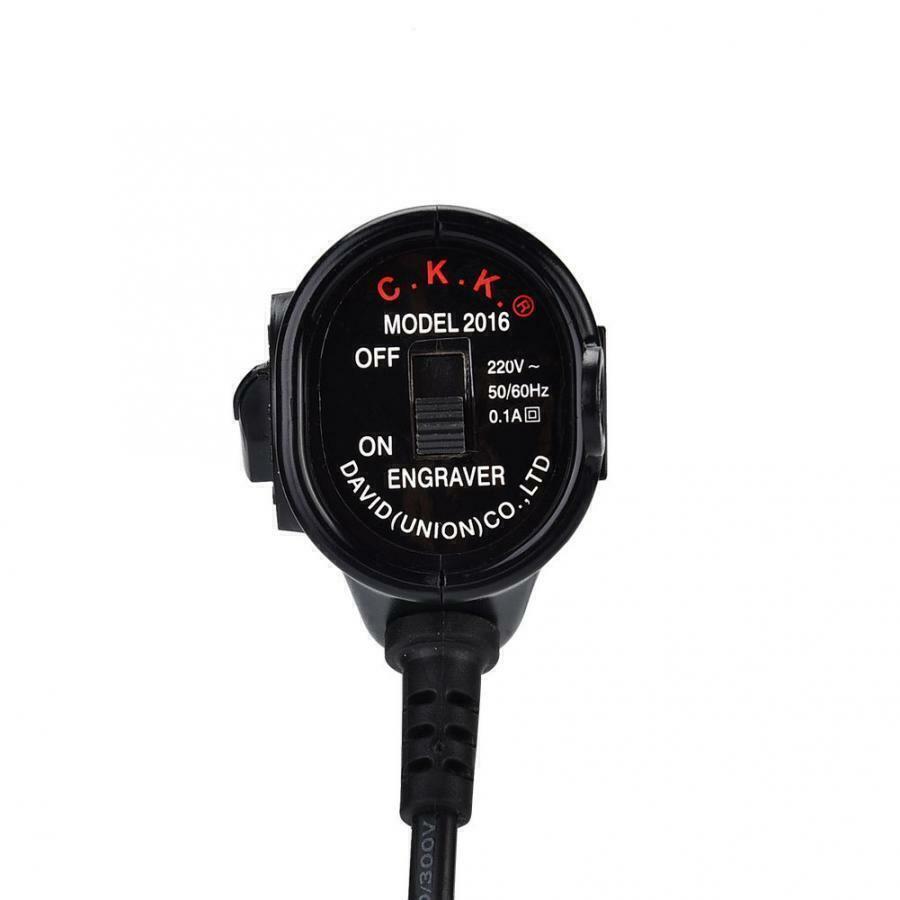 Electric jewelry engraver carving pen, ideal for detailed lettering and intricate designs on jewelry.