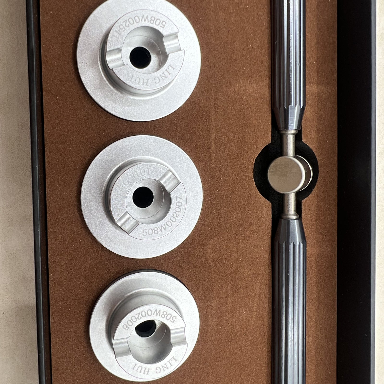 Back case opener cover remover tool for Omega Cal.8800 watch movements, precise and durable.