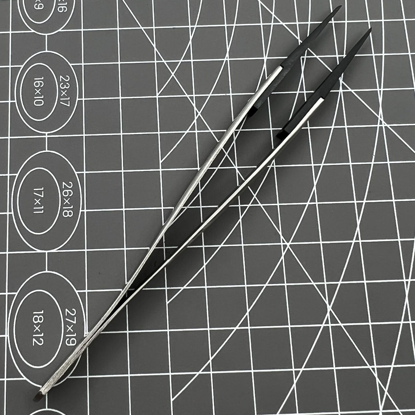 Pince à épiler en acier inoxydable, tête en fibre de carbone, outil de réparation de montres