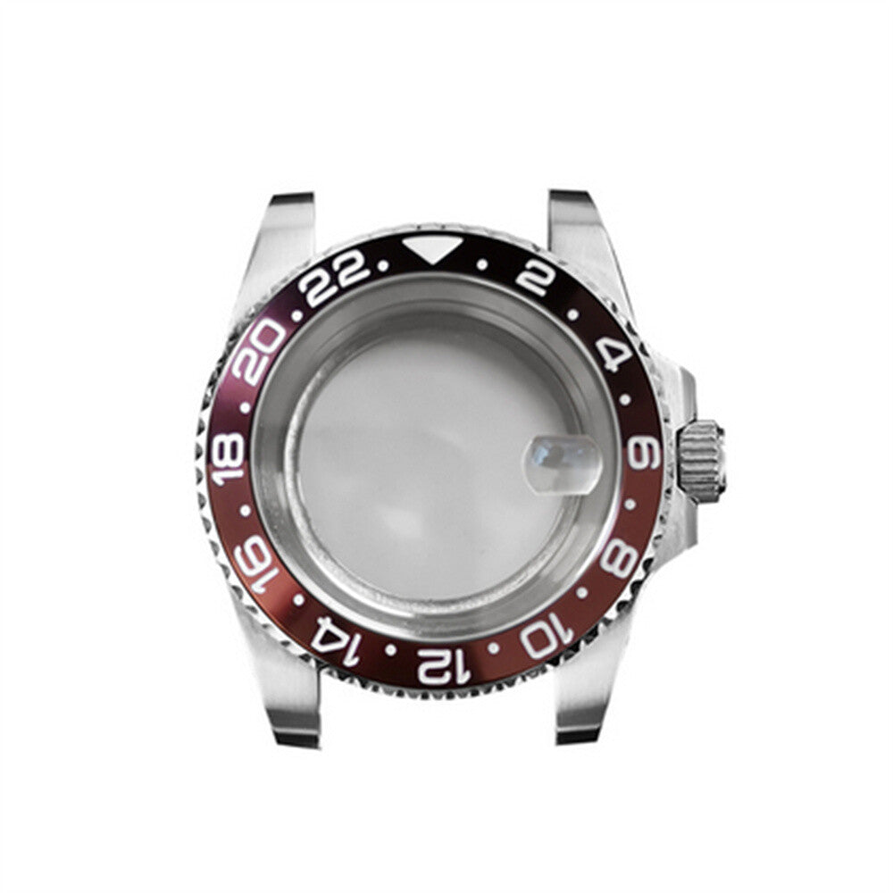 Boîtier de montre en verre saphir grossissant 40 mm pour montre NH35/NH36