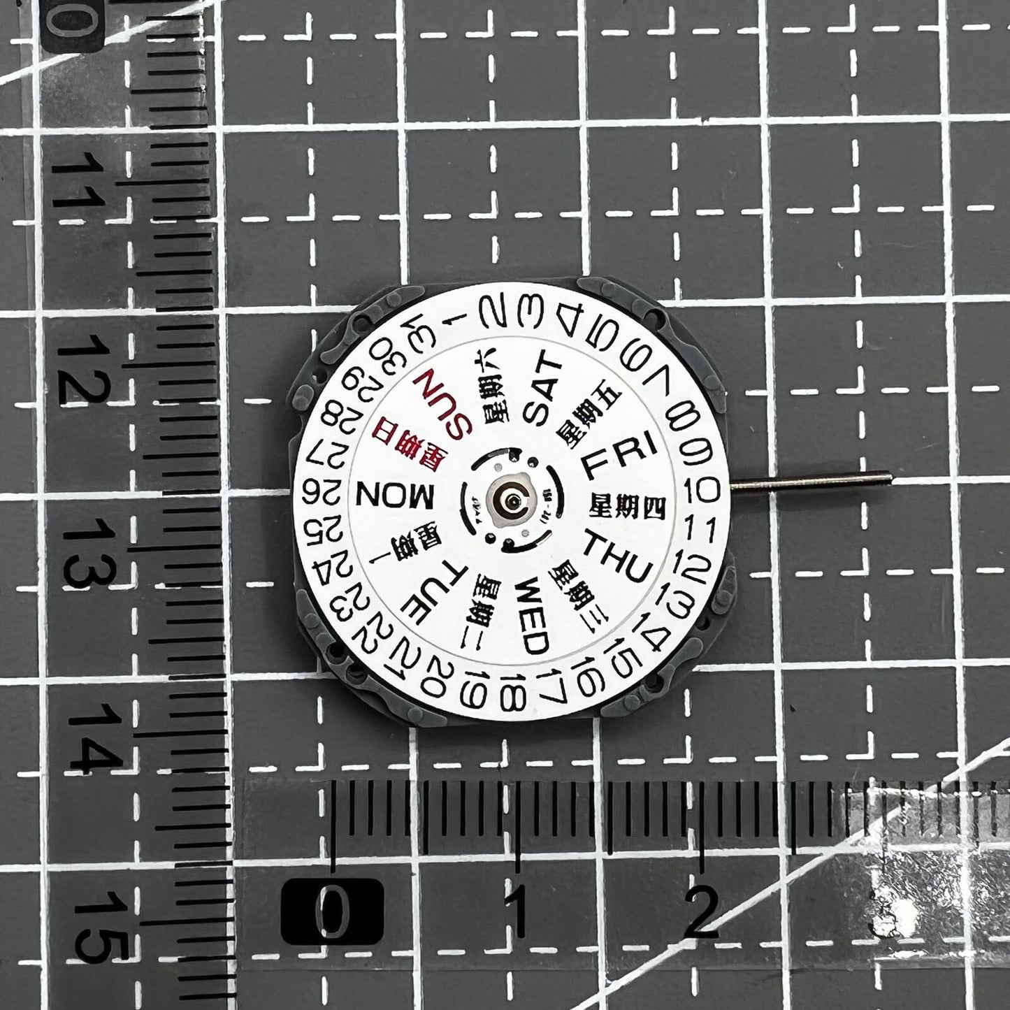 Hattori Epson VJ43 Watch Quartz Movement Date/Day English + Chinese Version