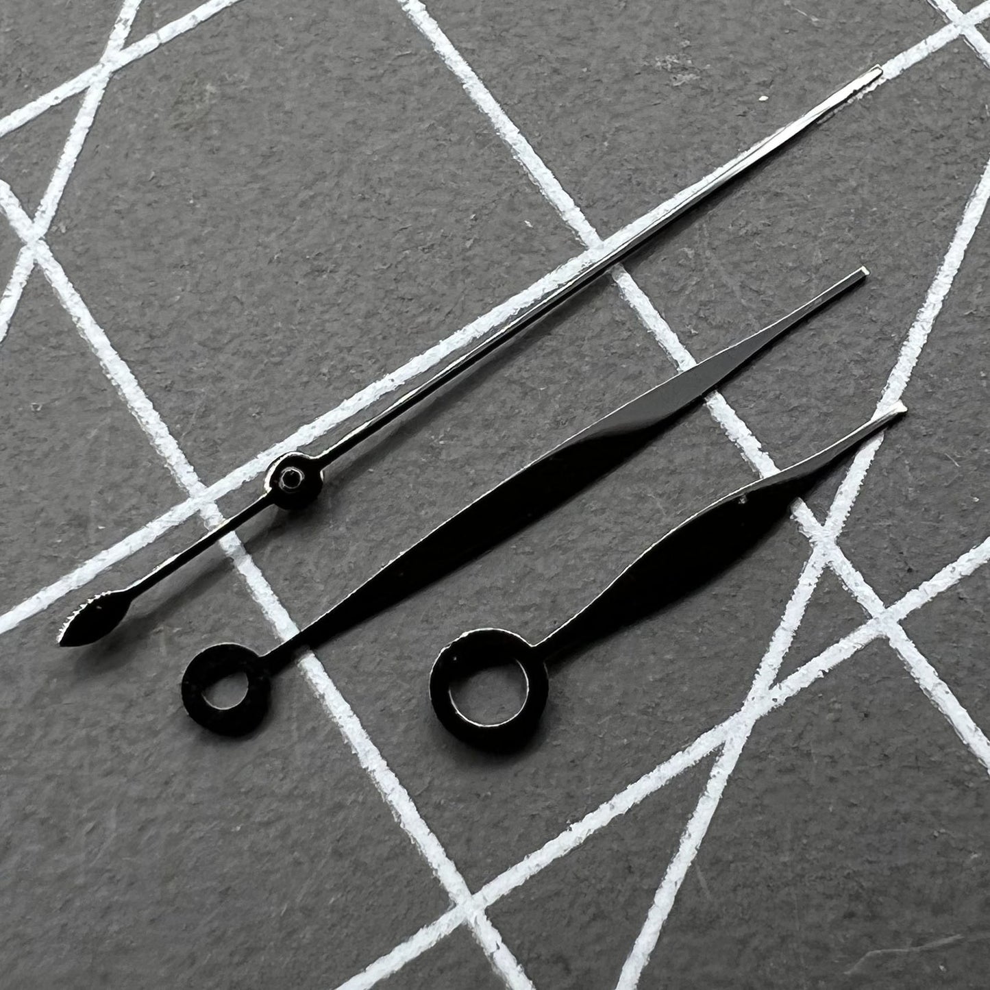 10.5x16x16mm Black Polished Watch Hands Sets for Tissot 1853 T41 T006 Movement