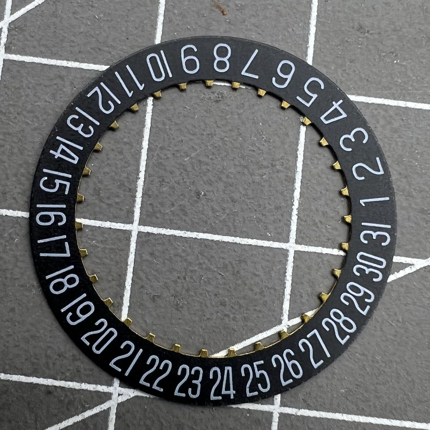 Generic Date at 6 Black Date Disk Wheel Date Wheel for Movement ETA2824-2