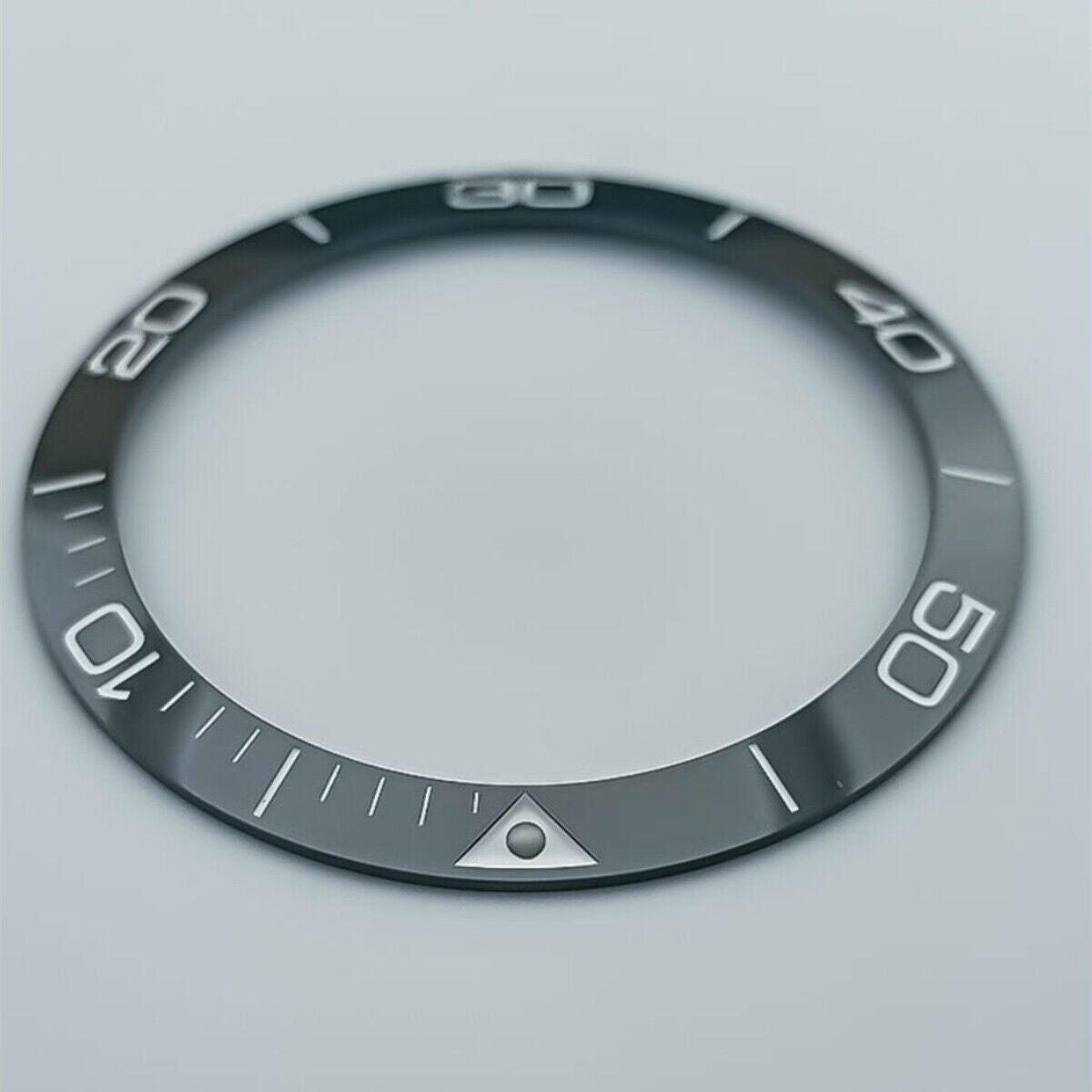 38,5 mm Keramik-Lünettenring mit blauer Leuchtneigung, passend für Conquest-Uhr