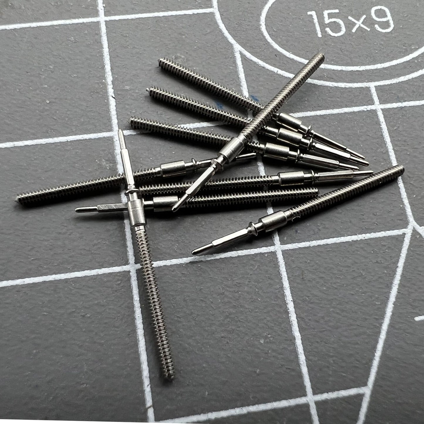Generic watch winding stem compatible with ETA 2836-1, 2834-1, 2824-1 movements for accurate time setting.