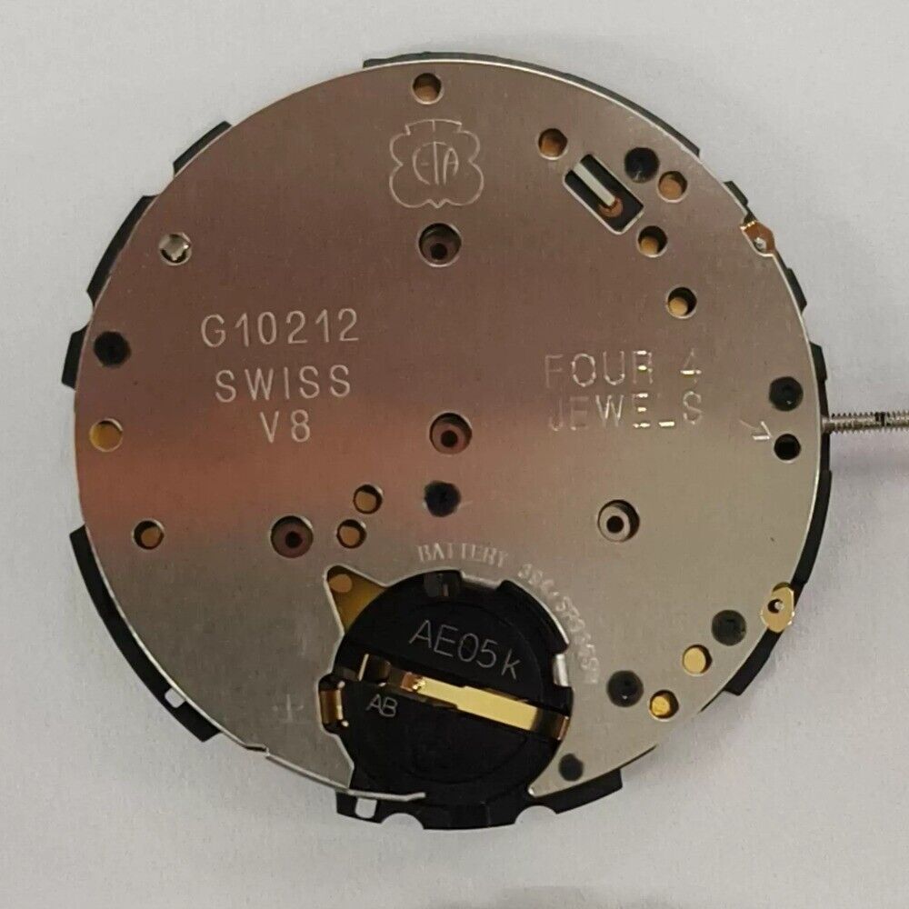 Swiss Black ETA G10.212 Quartz Movement Movement 3 Hands Date 3 Replace G10.211