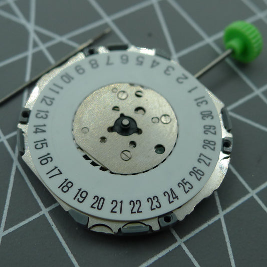 Japan Made Miyota 4U74 quartz watch movement with date display at 6 o'clock, single calendar functionality.
