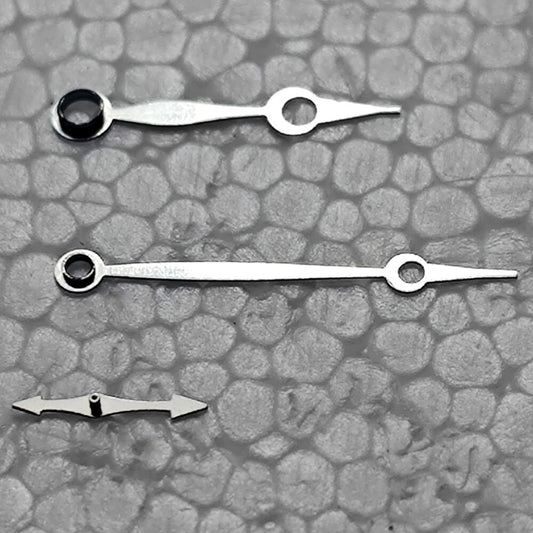 Polished blue watch hands set, 12�16�4mm, for Mingzhu 2813 movement, precision watch accessory.