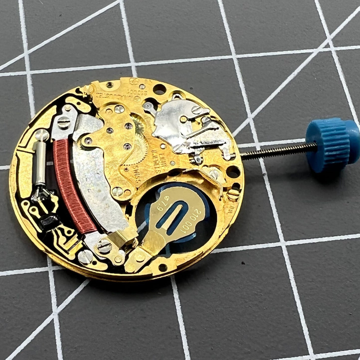 ETA 210.001 Swiss Made quartz watch, precise 2-hand movement, sleek design for everyday elegance by ETA.