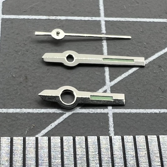 Luminoius watch hands set for Miyota 6601 movement, 9mm, 9.5mm, and 7.5mm lengths by Luminoius brand.