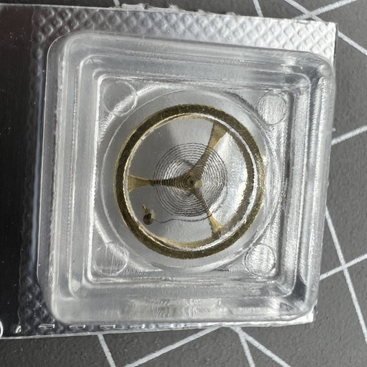 2X Golden Balance Wheel mit Spiralfeder für Orient Uhrwerk Modelle 46941 46943