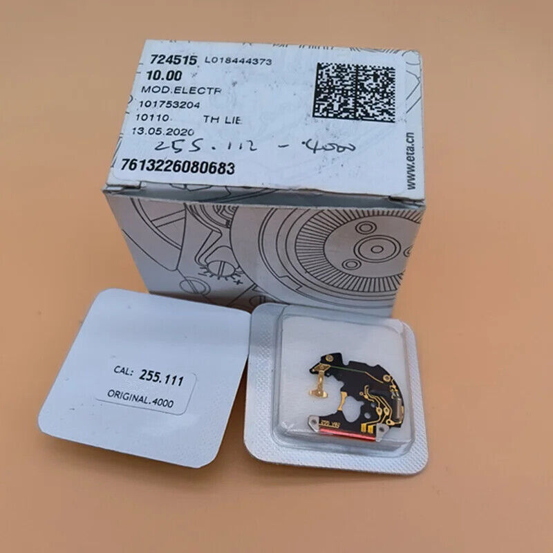 Circuit imprimé IC Board Accessoires de montre d'origine pour mouvement <tc>ETA</tc>255.111