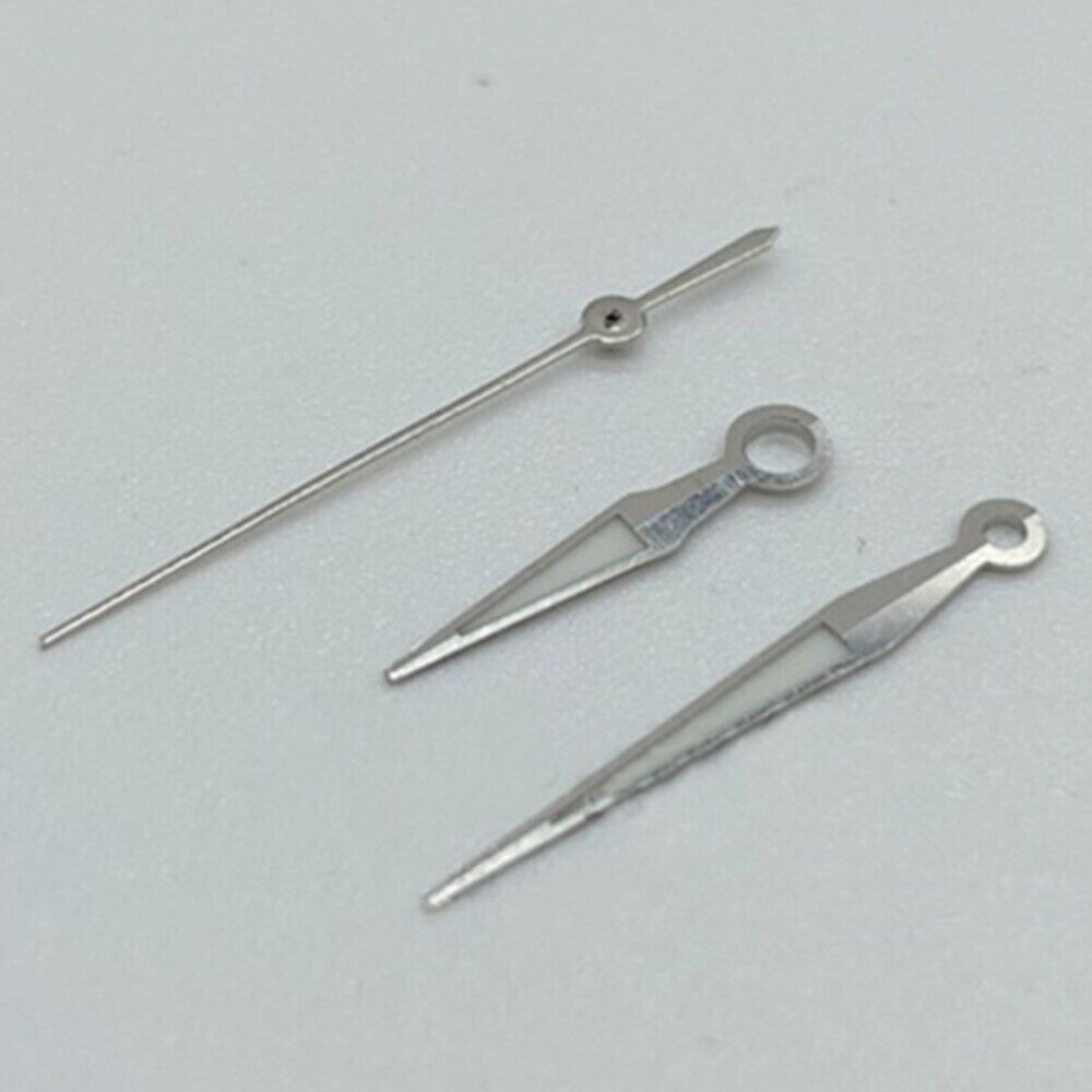 Aiguilles de montre luminescentes vertes à 3 aiguilles, or rose/argent/doré, pour ETA2836