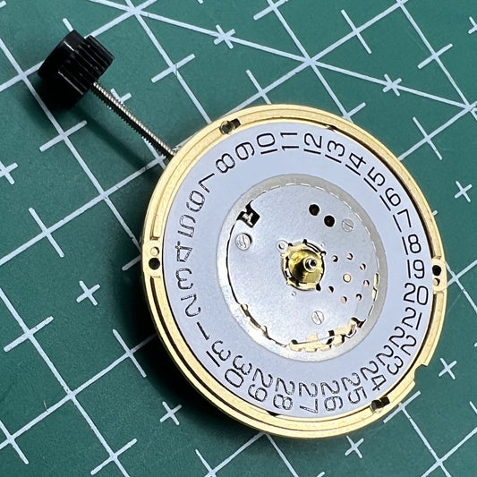 ETA F05.111 Swiss quartz watch movement with 3 hands and date at 3 o?clock, ideal for watch accessories.