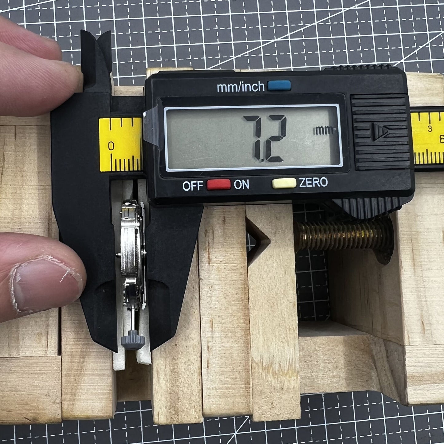 Miyota 82S0 Silver Hollow automatic mechanical movement showcasing precision watch accessory components.