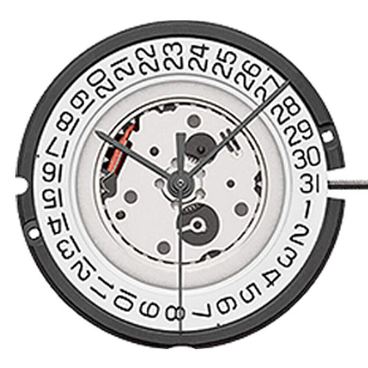 ETA 805.112 watch quartz movement with 3 hands and date display at 3 o'clock by ETA.