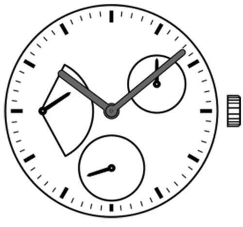 Hattori Epson TMI VD87A quartz watch movement, precise Japan-made mechanism for watch repair and accessories.