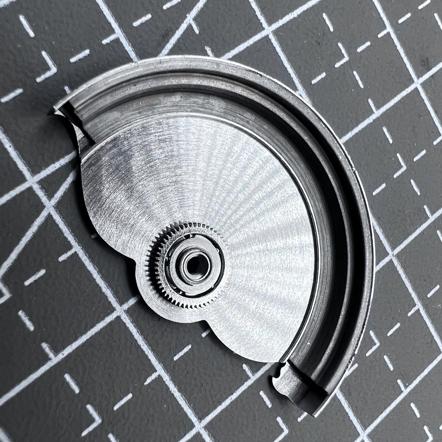 Blue Modified Auspicious Cloud rotor oscillating weight for NH35 NH36 watch movements, enhancing automatic winding efficiency.