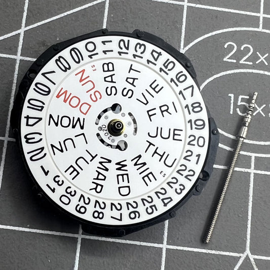 Epson Japan PC33 Uhr mit Doppelkalender Datum bei 3 Uhr