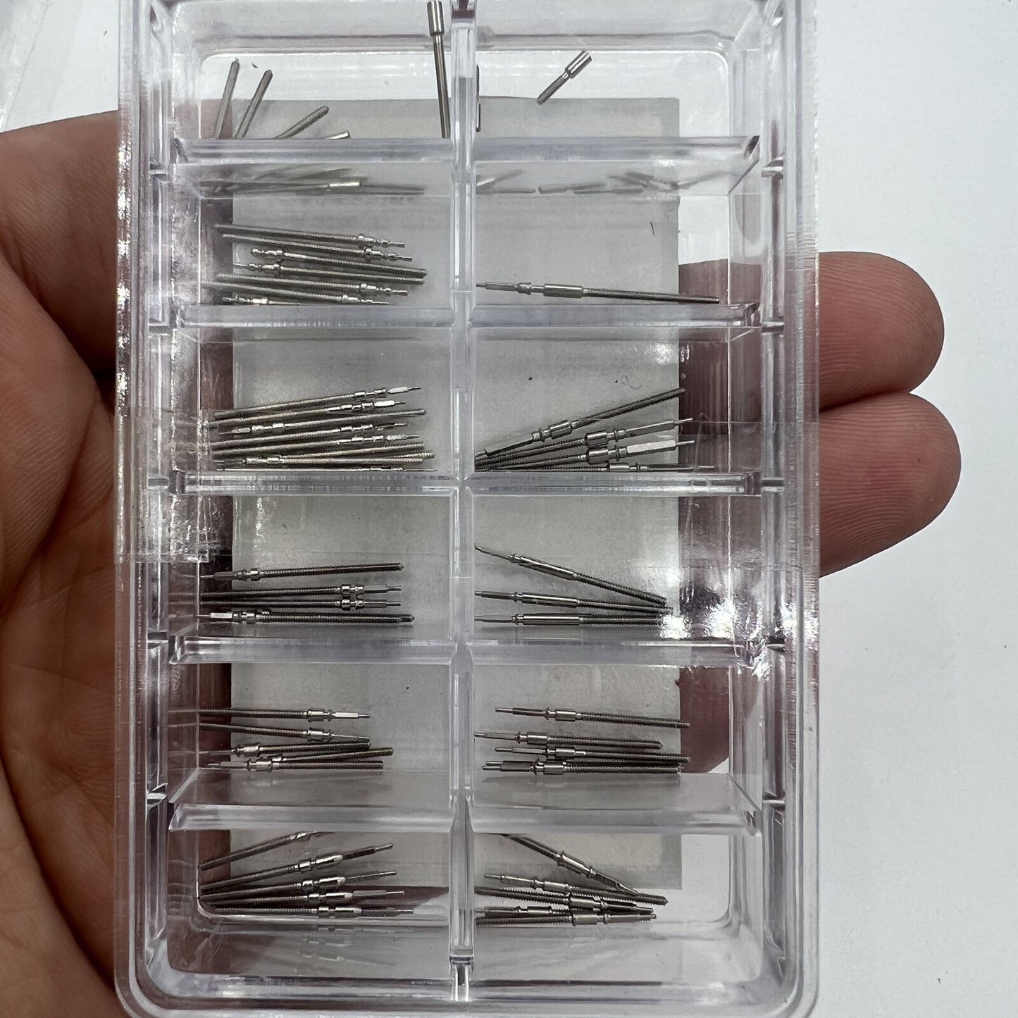 Multi size watch winding stems, compatible with ETA 2824, 2836, 2892 movement watches.