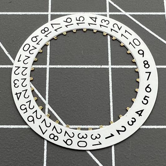 OM Font date wheel disk for ETA 2824 movement, date at 3 o'clock, watch accessory part