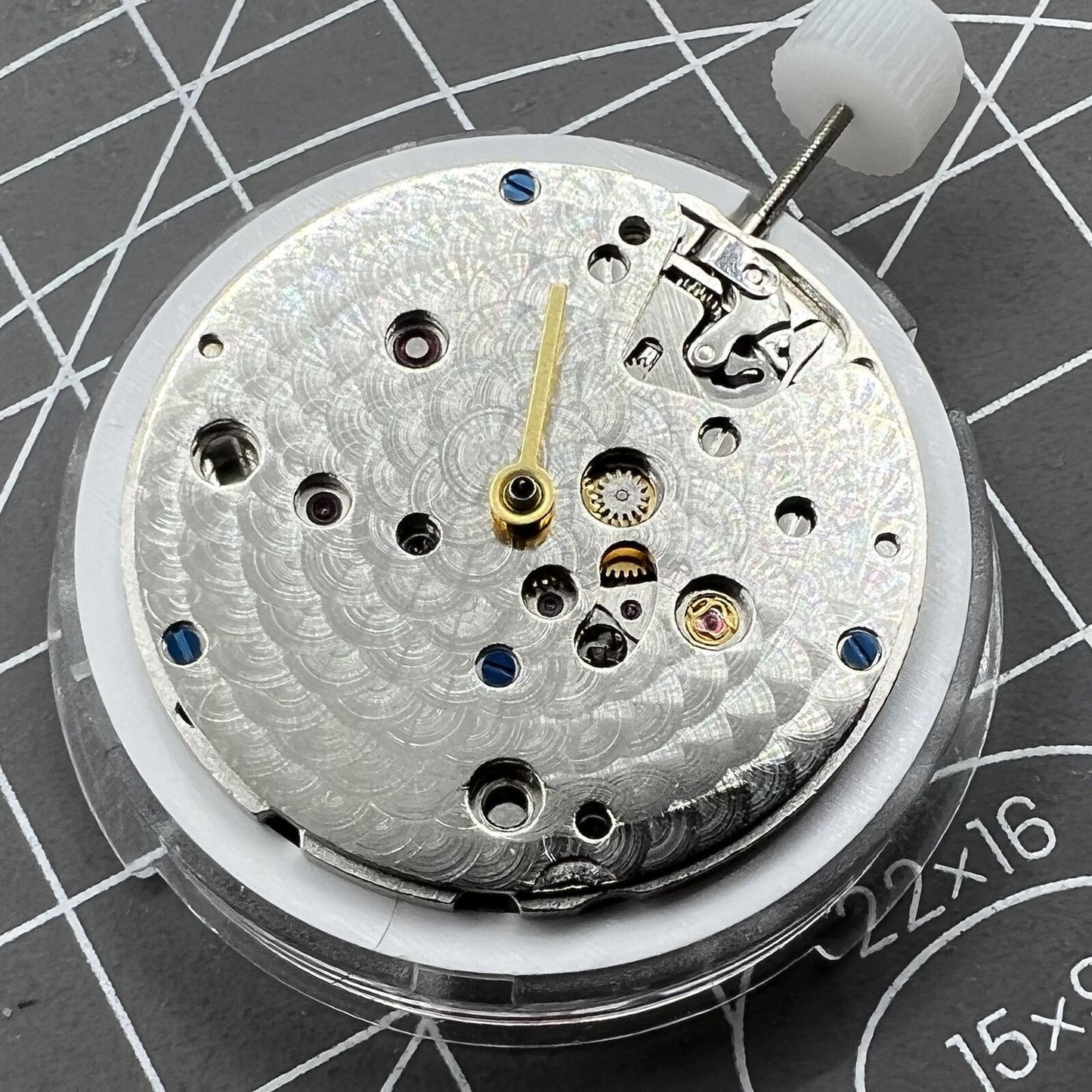 SA 3130 Mechanisches Automatikwerk Blaues Uhrwerk mit Unruhfeder