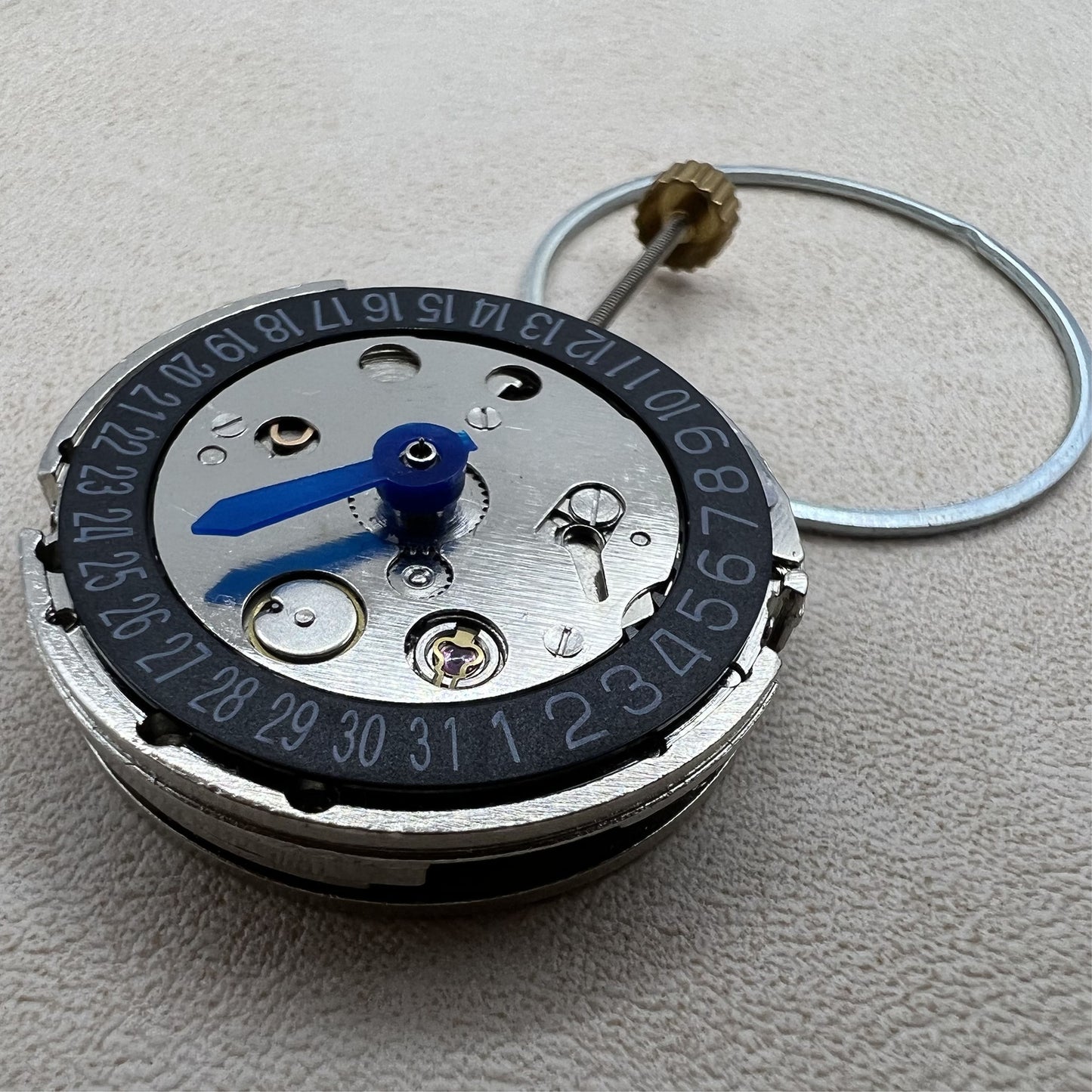 Mechanical Movement Black Dial Day Date Calendar At 6 for 2813 Movement
