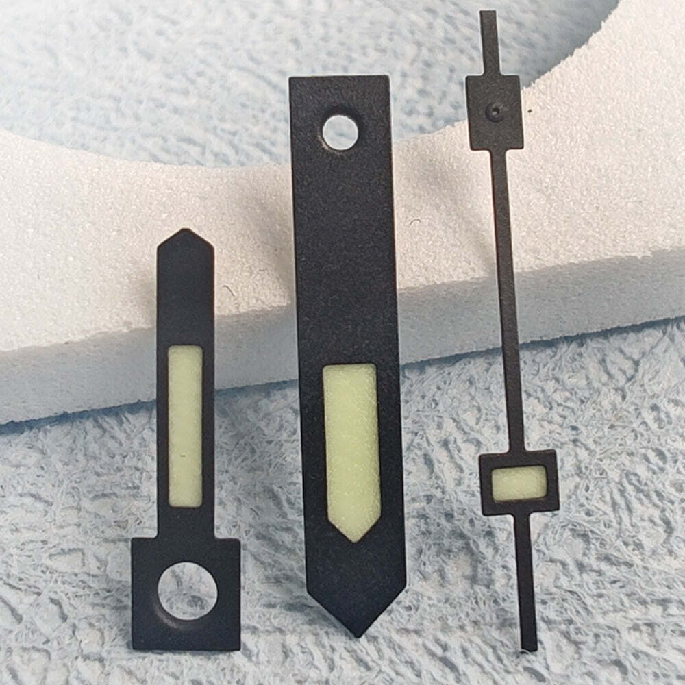 Vintage C3 green luminous hands set with black trim for NH34 NH35 NH36 NH38 NH39 NH70 watches