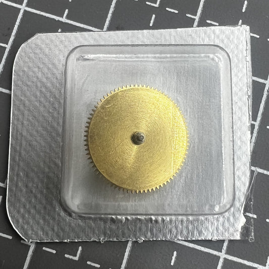 Golden barrel with complete mainspring for Miyota 8200 8215 watch movement, high-quality generic replacement.