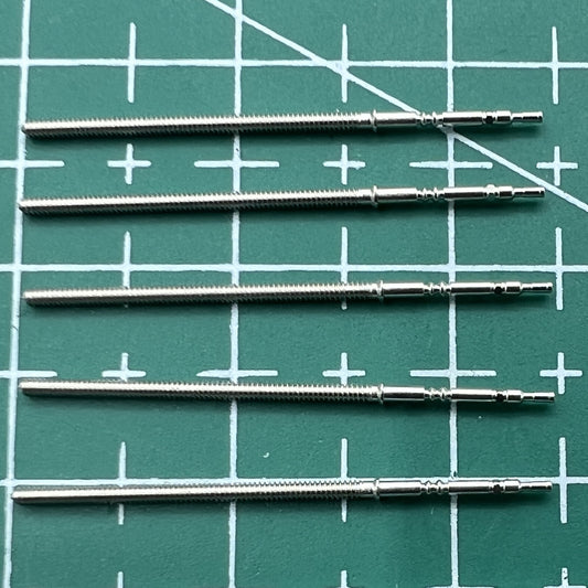 Replacement watch winding stems for PE90 movement, ideal for bulk repairs and wholesale, high-quality parts.