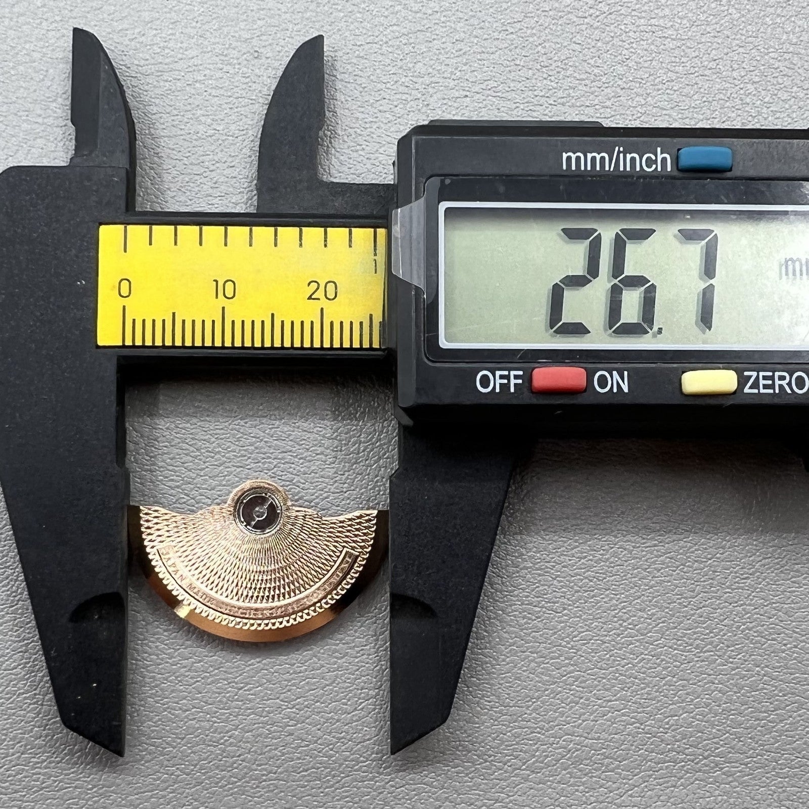 Rose Gold dense diamond pattern rotor weight for NH34 NH35 NH36 NH38 watch movements.