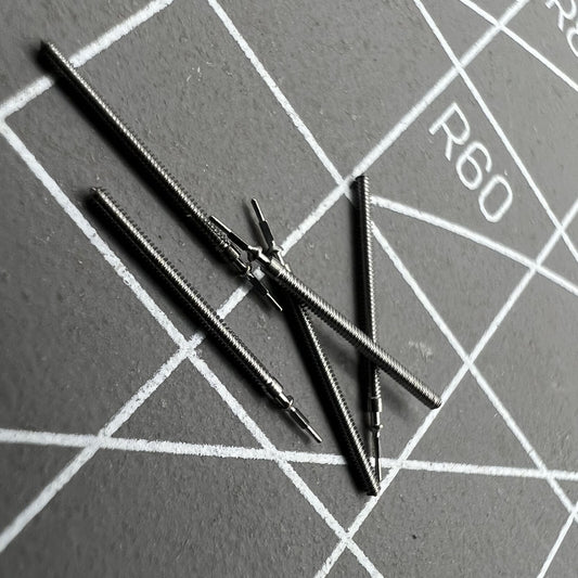 Generic watch winding stems compatible with Miyota 5R21 5R32 movement, durable replacement parts.