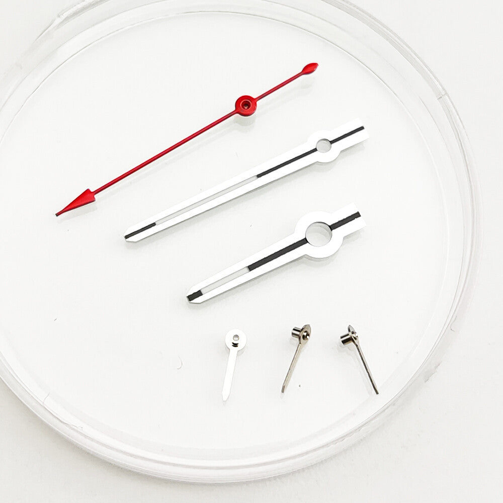 13*13*8.5*3.5MM Red Second Green Lume Watch Hand Set For VK63 Movement