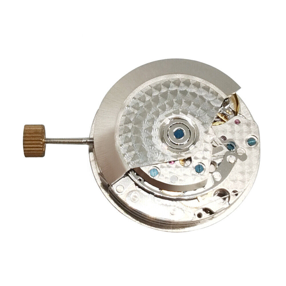 ETA 7750 Asian automatic chronograph movement showing day, date, and small seconds at 9 o?clock slot for watch accessories.