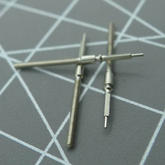 Set of 3 Seagull ST25 watch winding stems compatible with ST25 2503, 2504, 2505 movements for precise repairs.