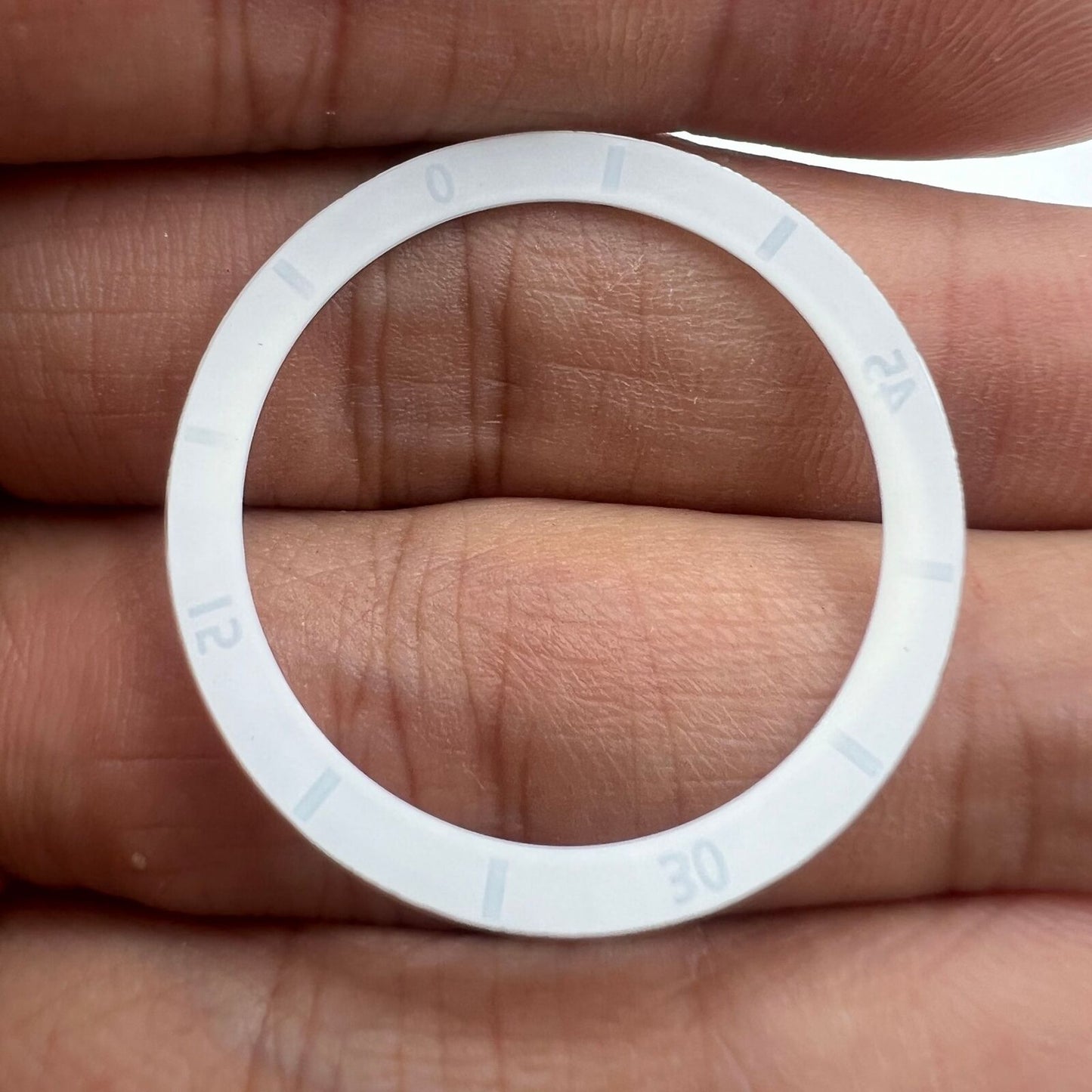 Schwarz/Weiß 31/36mm Ziffern Keramik Uhr Lünette Einsatz für Männer Frauen Uhr