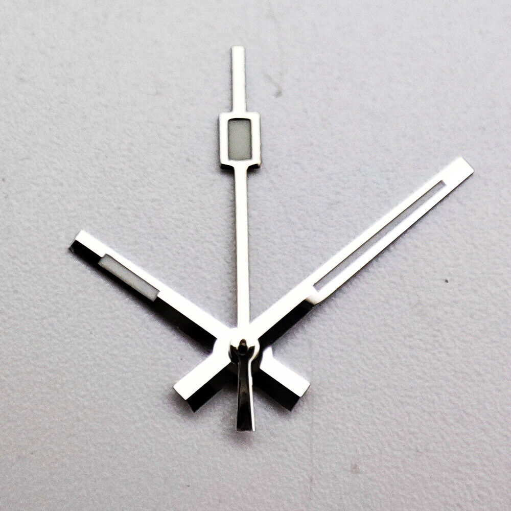 Green luminous watch hands for NH35A/NH36A movement by A104, measuring 8.5x12.5x13mm, ideal for night visibility.