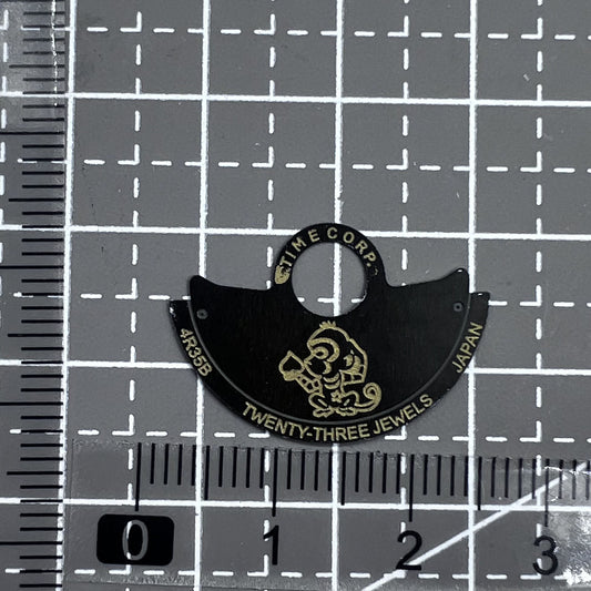 Monkey China Zodiac black rotor for NH35 NH36 4R35 watches, enhancing movement performance.