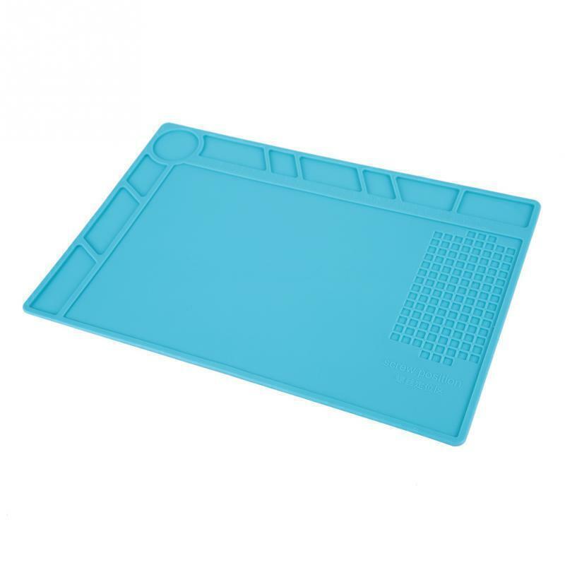 34cm x 23cm Work Pad Soldering Station Heat Resistant Pad Non-slip Silicone Mat